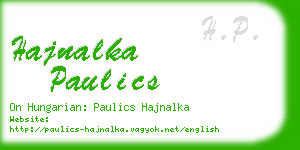 hajnalka paulics business card